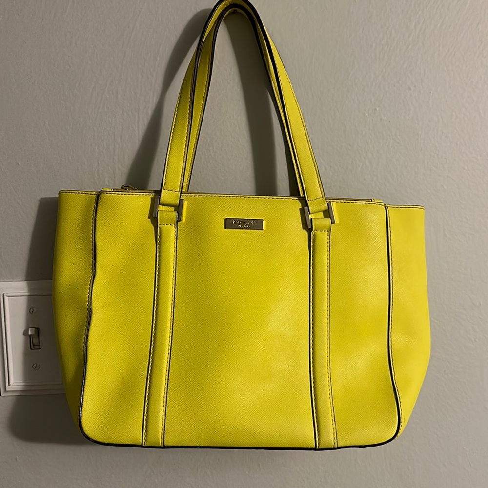 Kate Spade Neon Yellow Tote